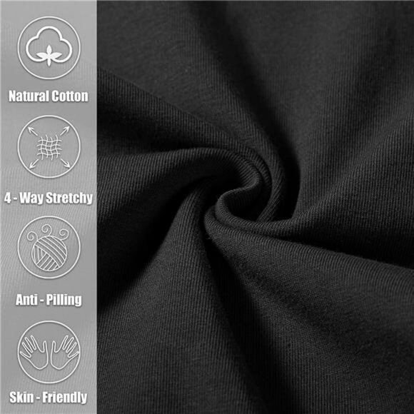 Mens Cotton Yoga Sweatpants Open Bottom Lounge Pants with Pockets Workout - Picture 4 of 7